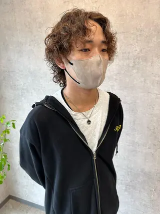 パーマ メンズ mau tomokaのヘアスタイル