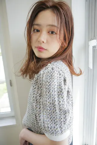 ミディアム key5階 イソムラのヘアスタイル
