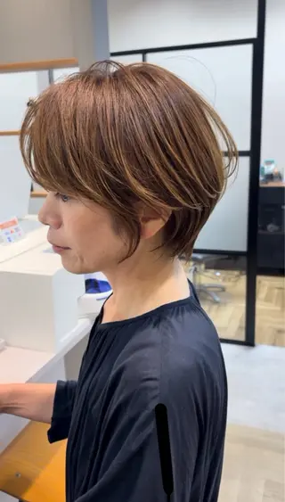 ショート エマノン梅田茶屋町所属・✨艶髪ショート✨ 木場　裕由毅のヘアスタイル