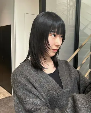 ミディアム カラー パーマ ヘアアレンジ stylist 🌸 kana.のヘアスタイル