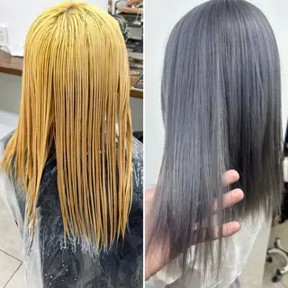 カラー ダブルスキルエクステ /羽エクステ白石宇由のヘアスタイル