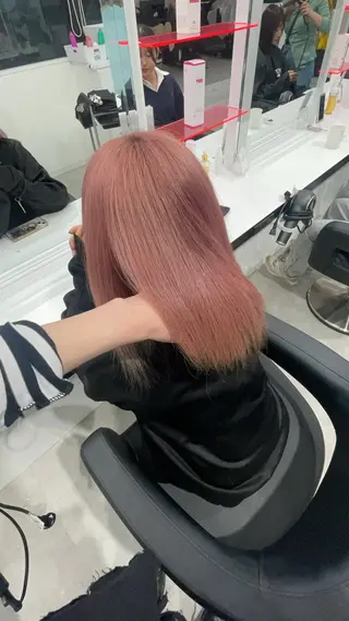 セミロング カラー 履歴修正屋さん／ ブロンド／ホワイトのヘアスタイル