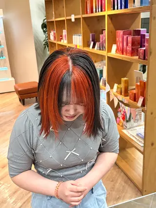 カラー ブリーチカラー/ わきたちえ🌻のヘアスタイル