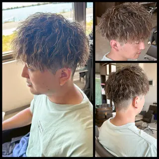 ショート パーマ 中島 剛のヘアスタイル