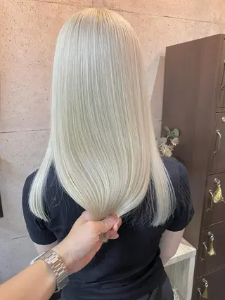 ロング カラー ⭕️ダメージレス特化 髪質改善🥇丸山憲人のヘアスタイル
