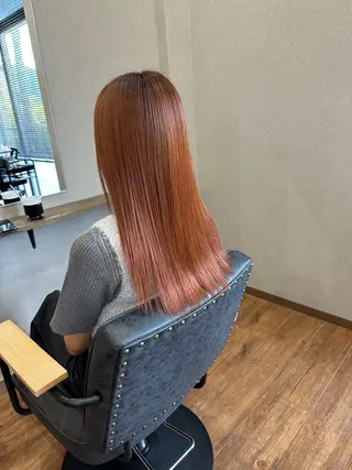 ロング カラー 鵜飼 真伍のヘアスタイル
