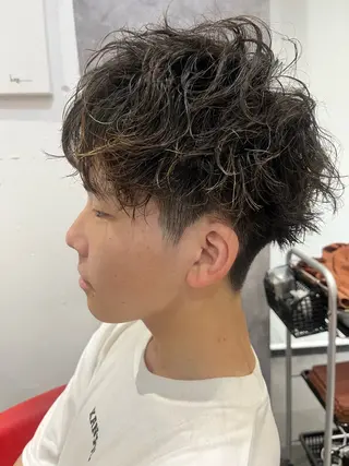 ショート パーマ メンズ 駅チカ【ali'i】 アリイ花崎友美☘のヘアスタイル