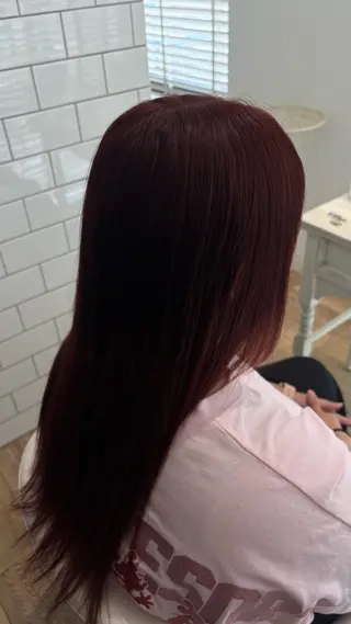 ロング カラー 似合わせ 顔周りYUUGAのヘアスタイル
