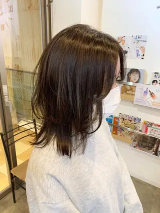 セミロング カラー パーマ 名古屋駅/トップス タイリスト/大黒拓哉のヘアスタイル