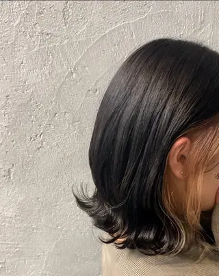 カラー 🌷韓国顔周りカット ×艶カラーaki🌷のヘアスタイル