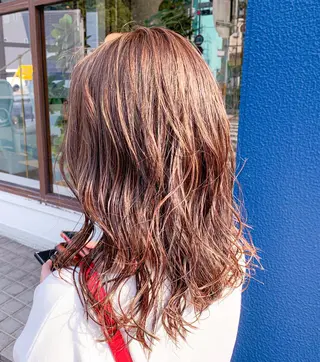 セミロング カラー ヘアアレンジ メンズパーマ職人 加藤 弘貴のヘアスタイル