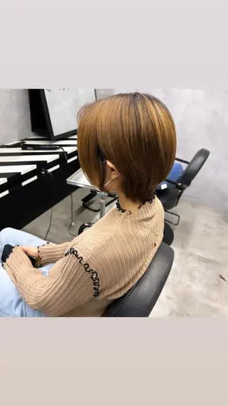 ショート 縮毛矯正・髪質改善 特化 出納 直起のヘアスタイル