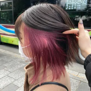 ミディアム カラー 🫧ダメージレス🫧 松下のヘアスタイル