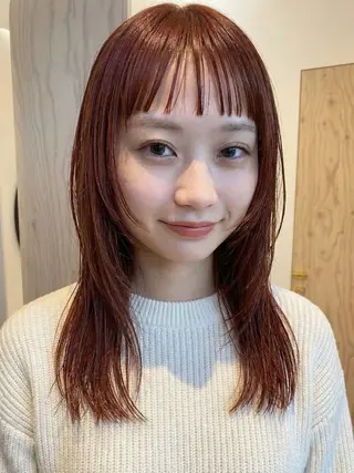 セミロング カラー ブリーチ/レイヤー 🐥HIYORIのヘアスタイル
