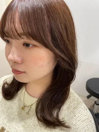 ミディアム カラー 川面 皓平のヘアスタイル