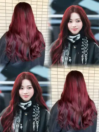 ロング カラー 天野 利咲のヘアスタイル