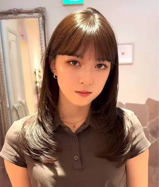セミロング パーマ 韓国系レイヤー特化 hiroのヘアスタイル