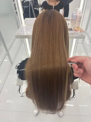 ロング 縮毛矯正 特化アツシのヘアスタイル