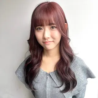 ロング カラー 韓国ヘア /男女☘️ 細江 美紅のヘアスタイル