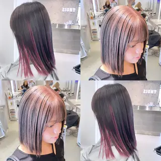 ミディアム カラー 🎗副店長/井上 竜 ブリーチ指名No.1のヘアスタイル