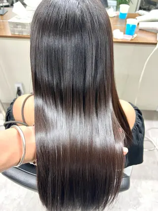 ロング 髪質改善/透明感 プライベートサロンのヘアスタイル