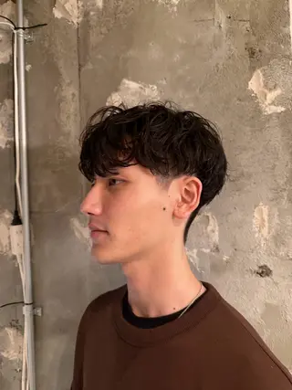 ミディアム パーマ 河本 伶のヘアスタイル