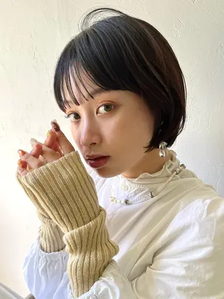 ショート カラー パーマ ヘアアレンジ メンズ キッズ ネイル マツエク・マツパ アイブロウ 横浜Bob美容師🤎 ERINAのヘアスタイル