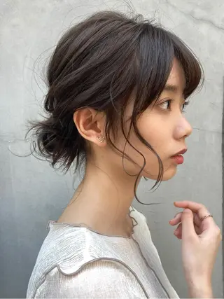 セミロング ヘアアレンジ レイヤー/ミディアム /ボブ/新宿のヘアスタイル