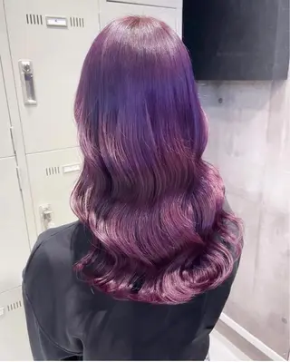 ロング カラー パーマ ヘアアレンジ メンズ キッズ ネイル マツエク・マツパ アイブロウ 💖オタク美容師 ꒰ঌ♡モモ♡໒꒱のヘアスタイル