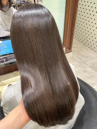 ロング 韓国風パーマ/ヘア セット/店長みづきのヘアスタイル