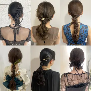 ロング ヘアアレンジ risa/恵比寿/ ヘアセットのヘアスタイル