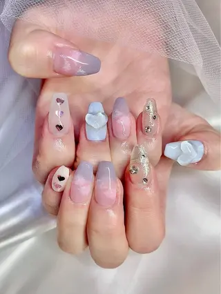 ネイル 3Dアートネイル💗 都築レナのネイルデザイン