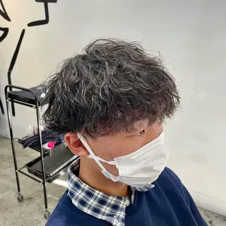 ショート パーマ メンズ メンズ特化美容師/ 藤戸 椋のヘアスタイル