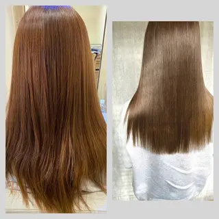 ロング カラー 佐藤 沙也輝のヘアスタイル