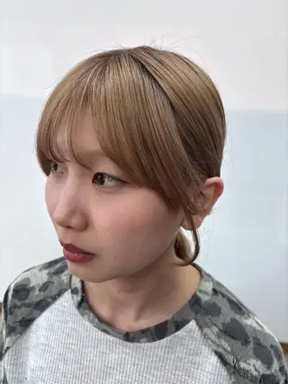 透明感カラー🫧 高田李胡のヘアスタイル