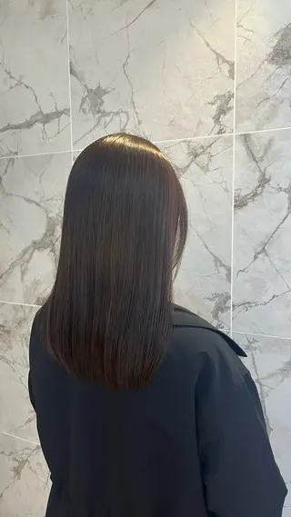 セミロング 透明感カラー🕊🤍 アサノ マユのヘアスタイル