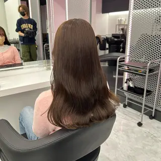 セミロング カラー ヘアアレンジ mai🍑暖色カラー /レイヤー💖のヘアスタイル