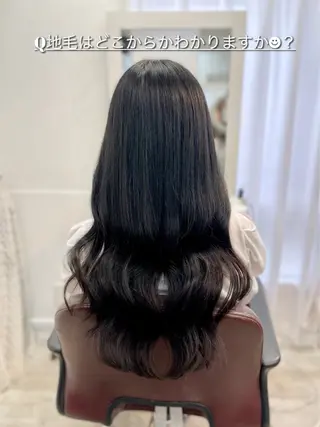 ロング カラー 韓国ヘア🤍髪質改善 🇰🇷AKANEのヘアスタイル