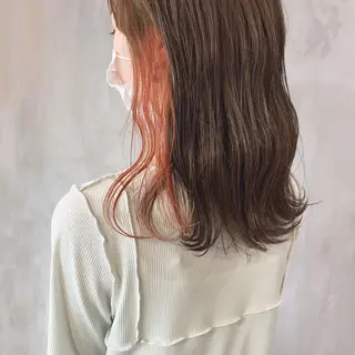 ロング カラー なかの たくみのヘアスタイル