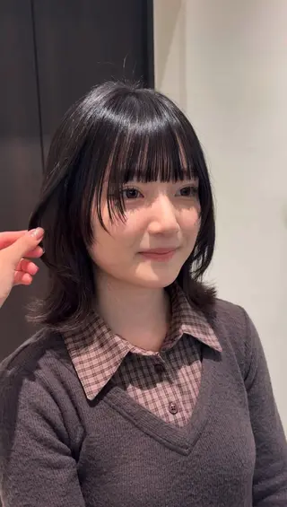 ミディアム 銀座/似合わせカット /縮毛矯正/うーのヘアスタイル