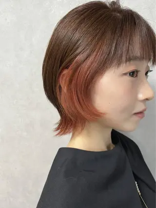 ミディアム カラー MIKOTO/マンツ ーマン/髪質改善🤎のヘアスタイル