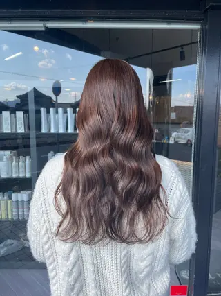 ロング カラー マキノ キョウカのヘアスタイル