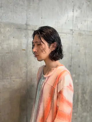 ミディアム メンズパーマ /SUNAOのヘアスタイル