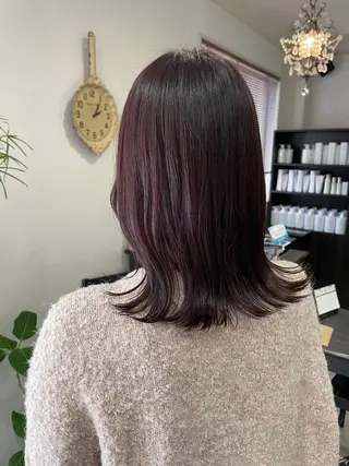 セミロング 韓国ボブ👩🇰🇷 小野絢未のヘアスタイル