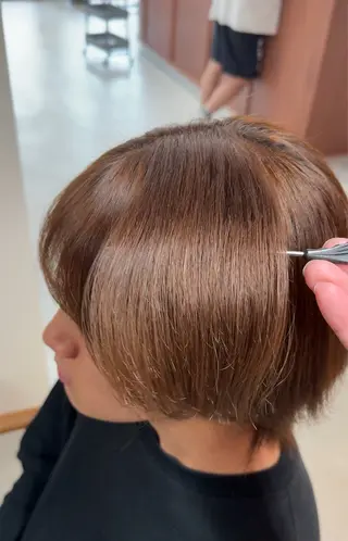 ショート パーマ メンズ 雪音/美髪縮毛矯正 /ニュアンスパーマのヘアスタイル