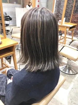 ミディアム カラー ヘアアレンジ 🌼圧倒的な口コミ数 BRAVE柏東口のヘアスタイル