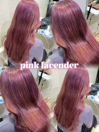 カラー ハイトーン×推し カラー💫Miyuのヘアスタイル