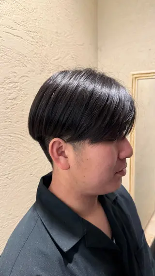 メンズ ルプラボウ/艶カラー /縮毛矯正/いくとのヘアスタイル