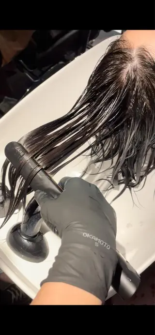 セミロング 縮毛矯正/髪質改善 EARTH髙橋のヘアスタイル
