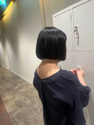 ショート マンツーマン 縮毛矯正/マユコのヘアスタイル